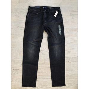 GAP slim soft wear jeans black 34x32 brand new